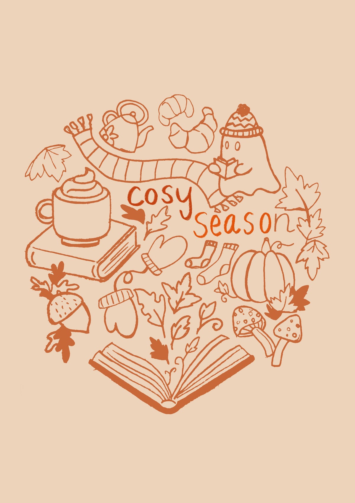 Cosy Season Autumnal Print