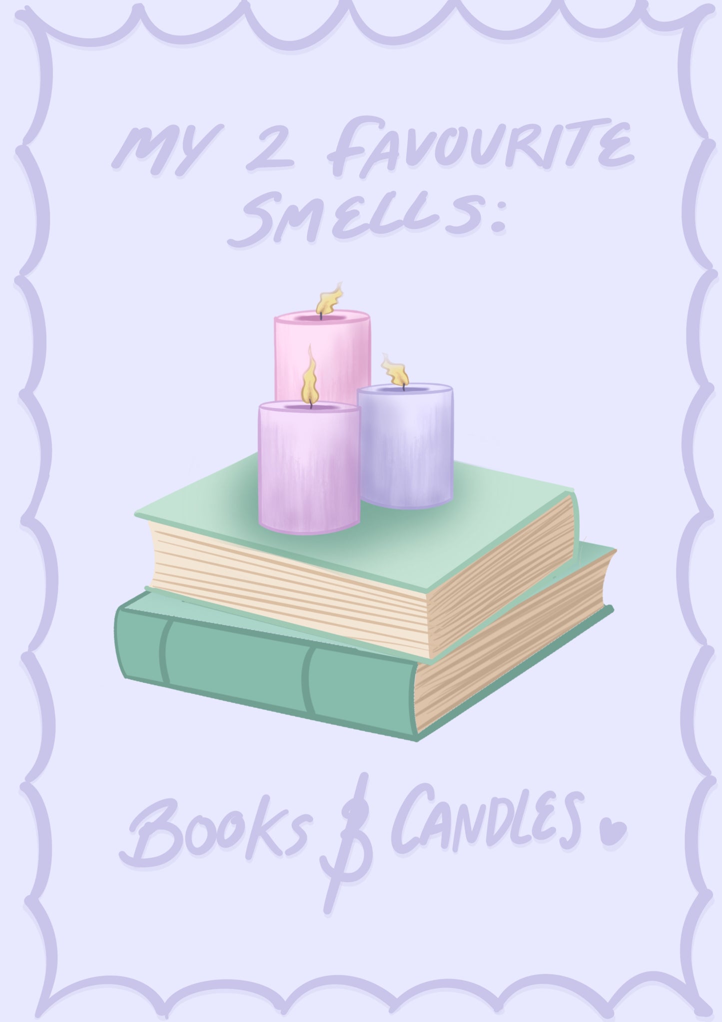 Books and Candles Print