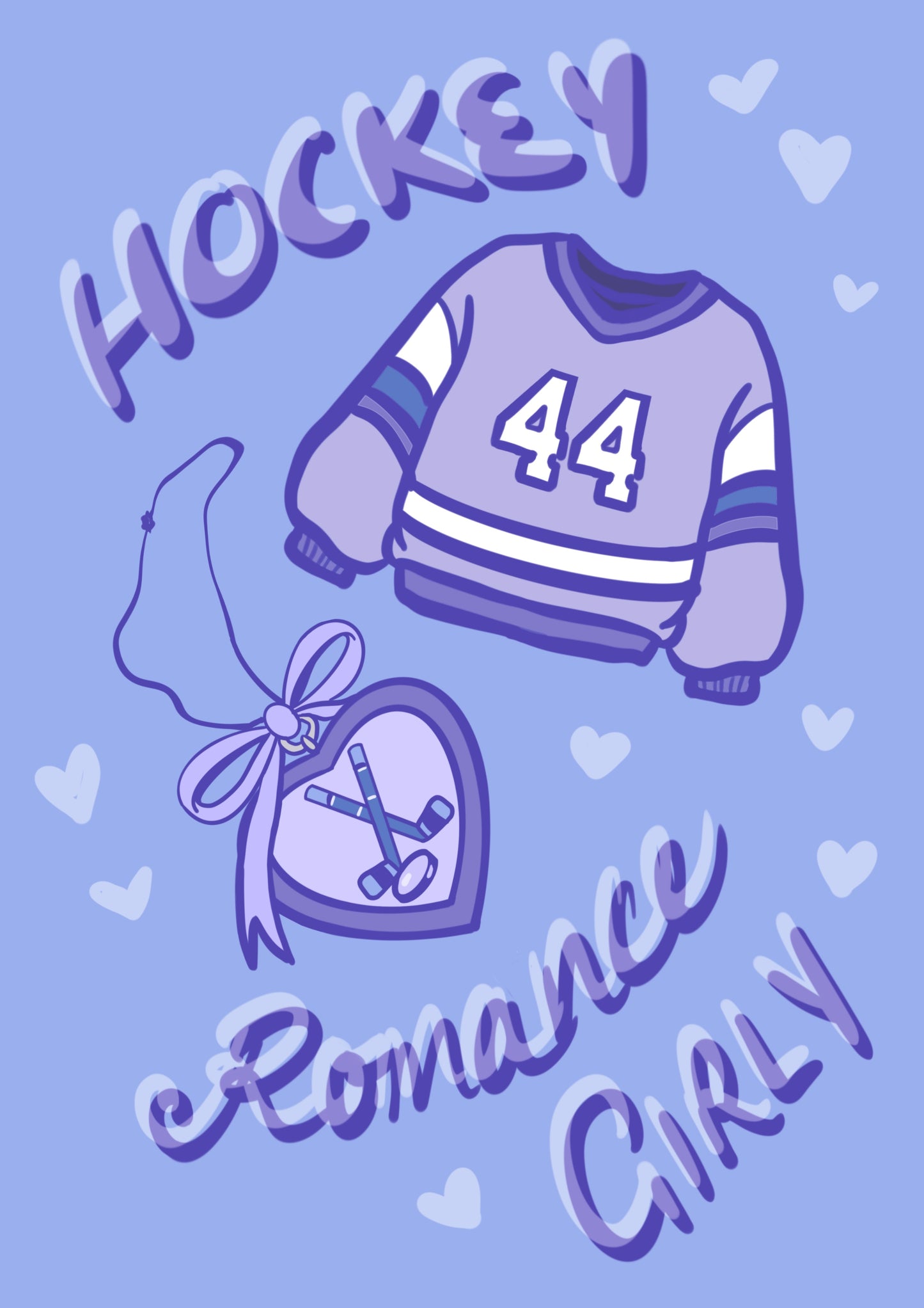 Hockey Romance Girly Print