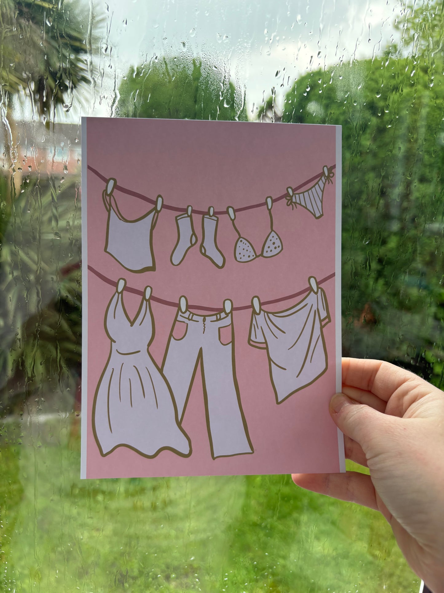 “Washing Line Clothes” Print