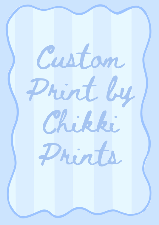 Custom Chikki Prints Art Print