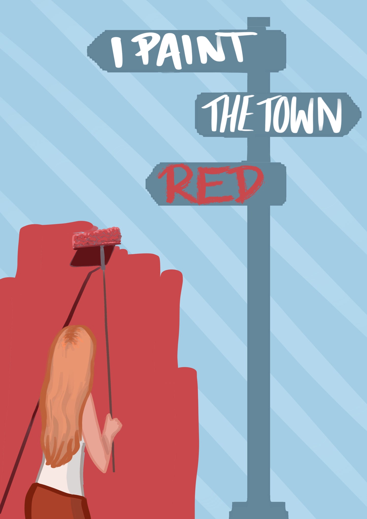 “Paint the Town Red” Print