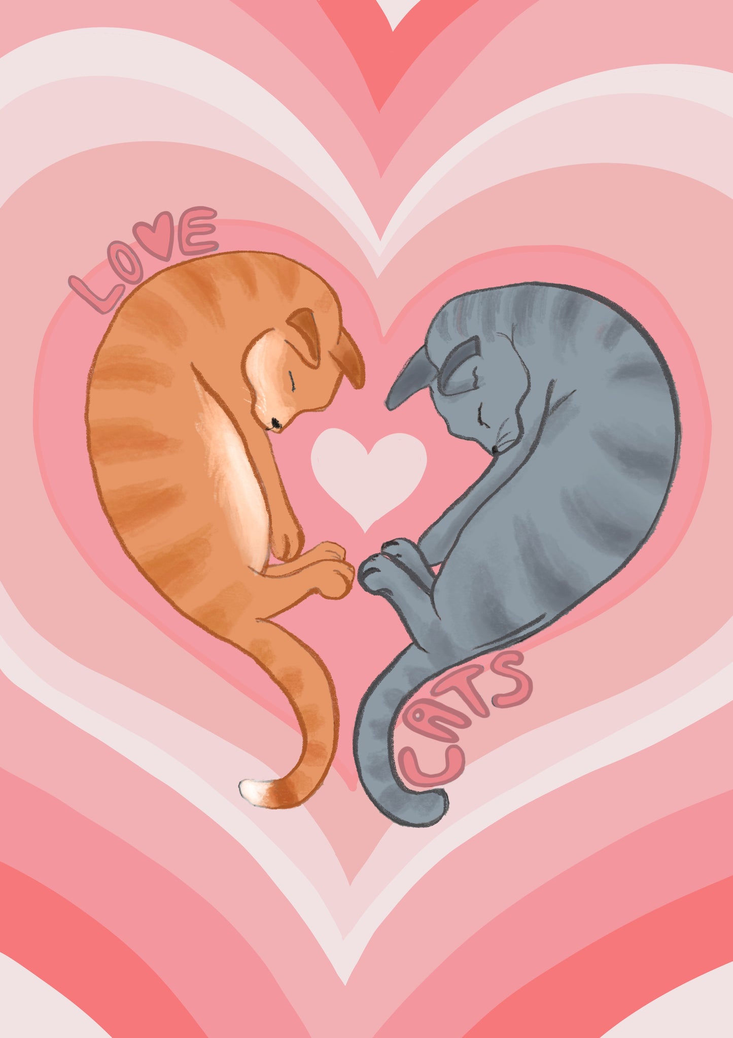 “Love Cats” Print