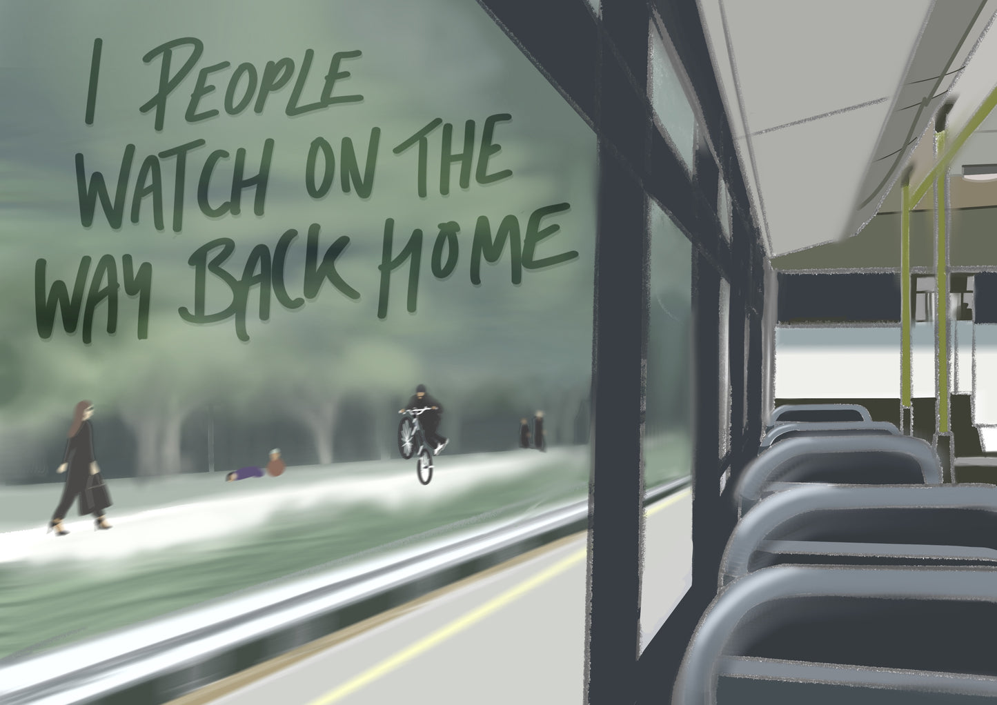 “People Watching” Lyric Print