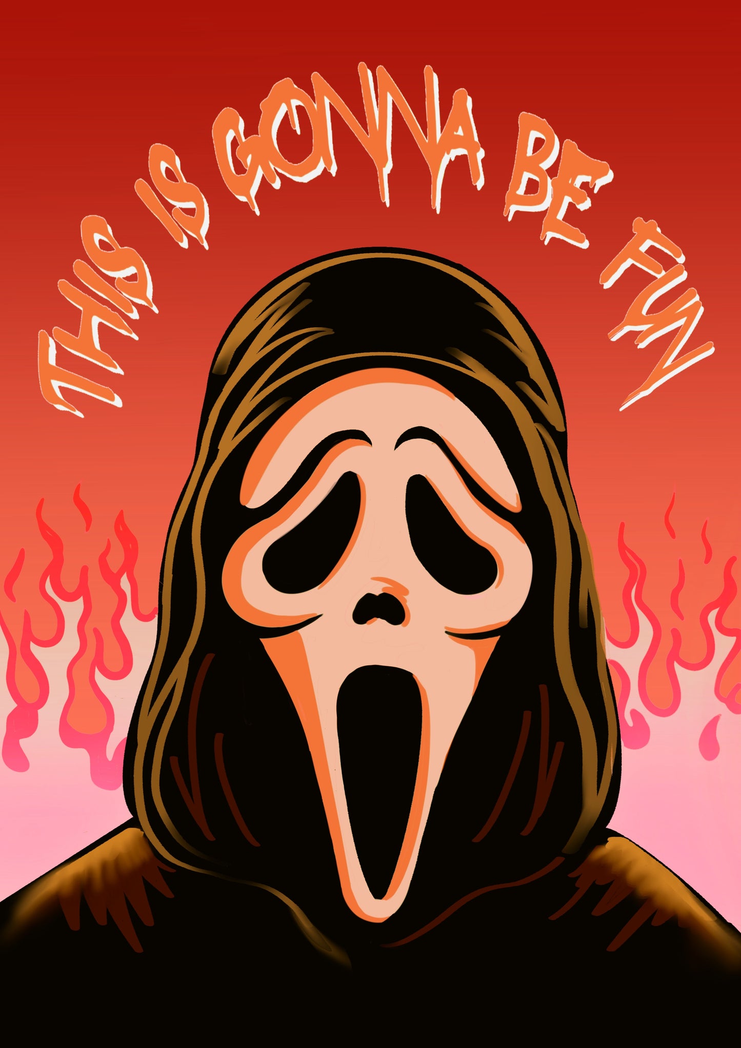 Scream / Ghostface Fun Art Print