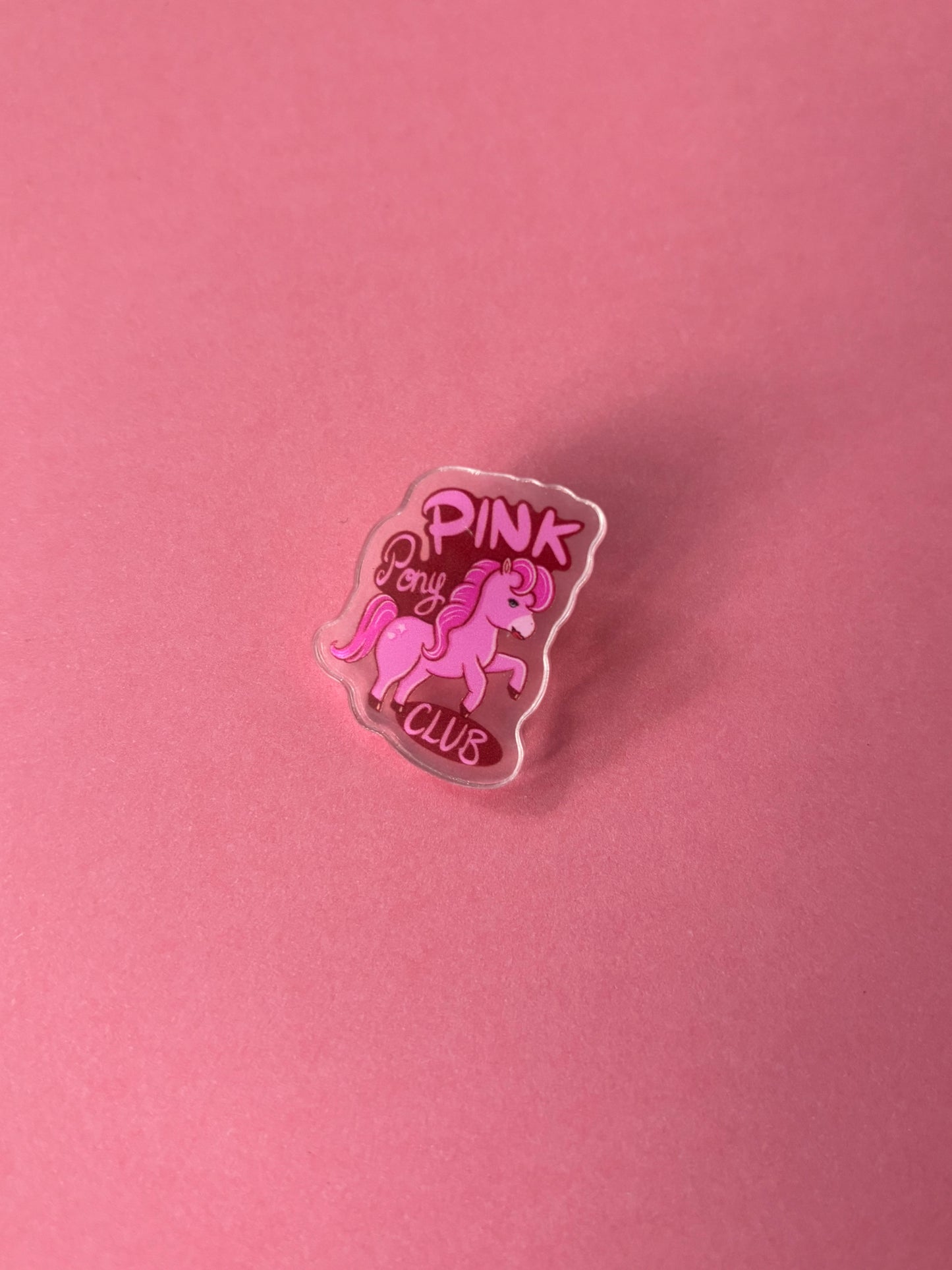 Pink Pony Club Pin Badge