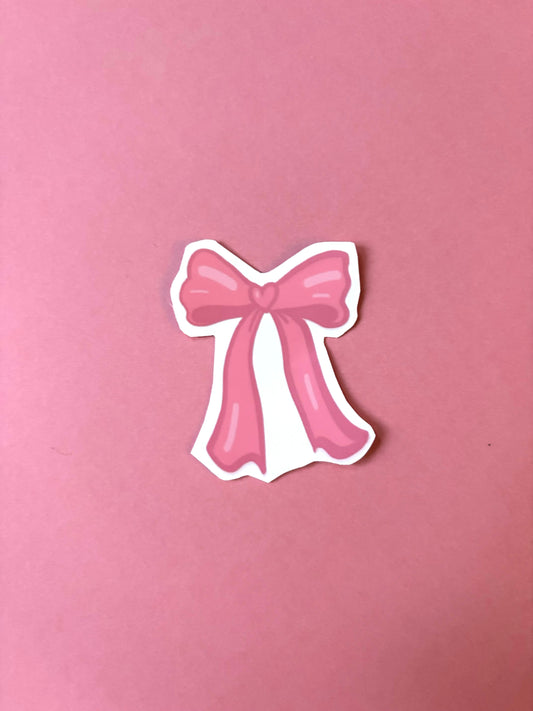 Pink Bow Sticker