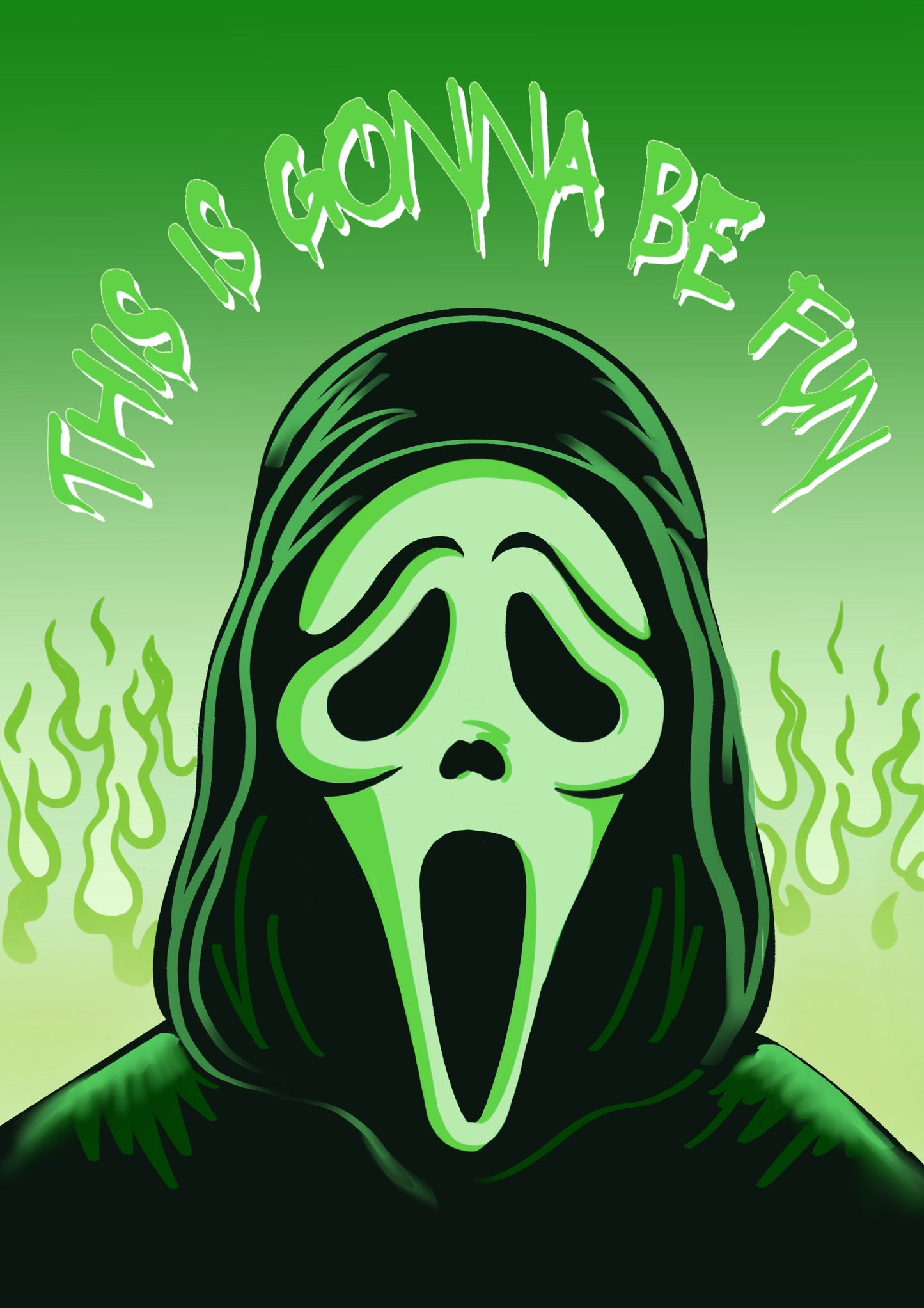 Scream / Ghostface Fun Art Print