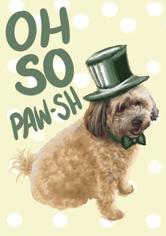 Oh So Pawsh Dog Print