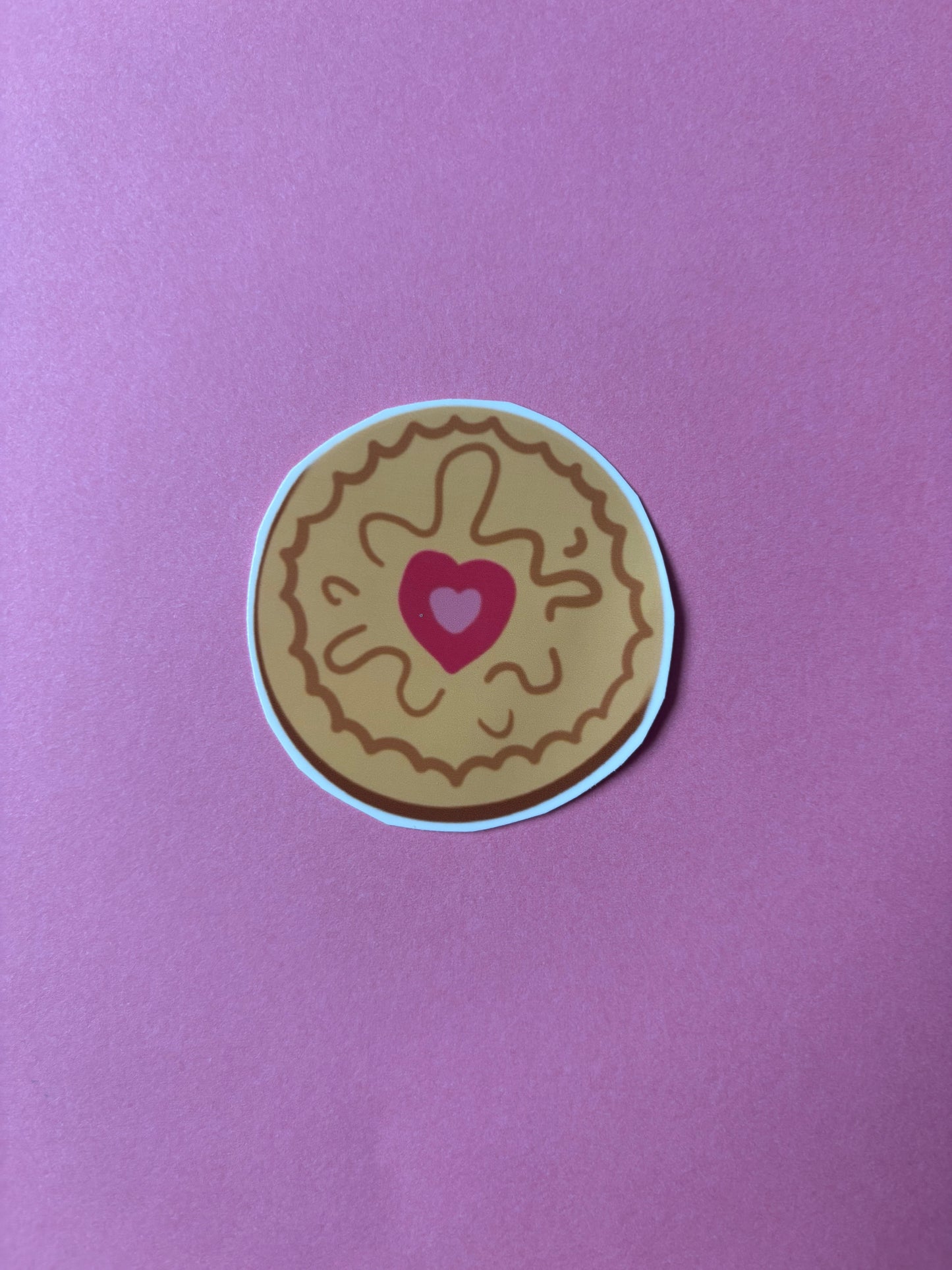 Jammy Dodger Biscuit Sticker