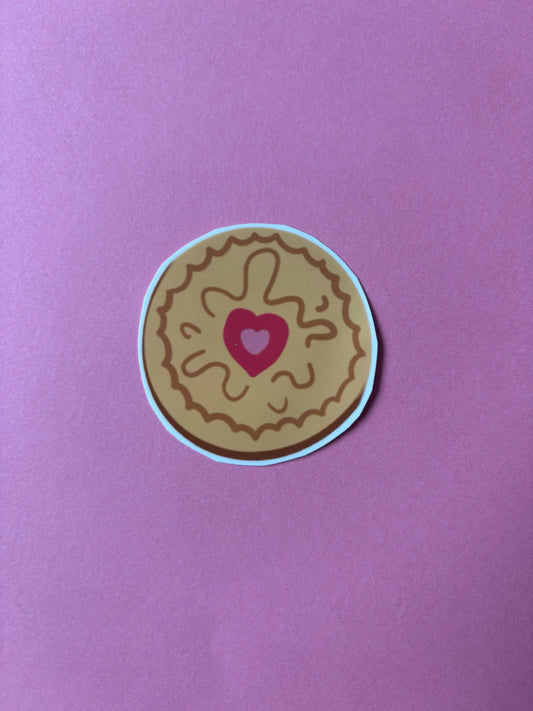 Jammy Dodger Biscuit Sticker