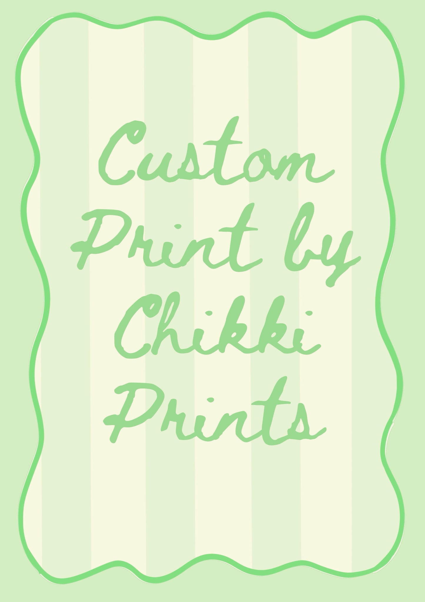 Custom Chikki Prints Art Print