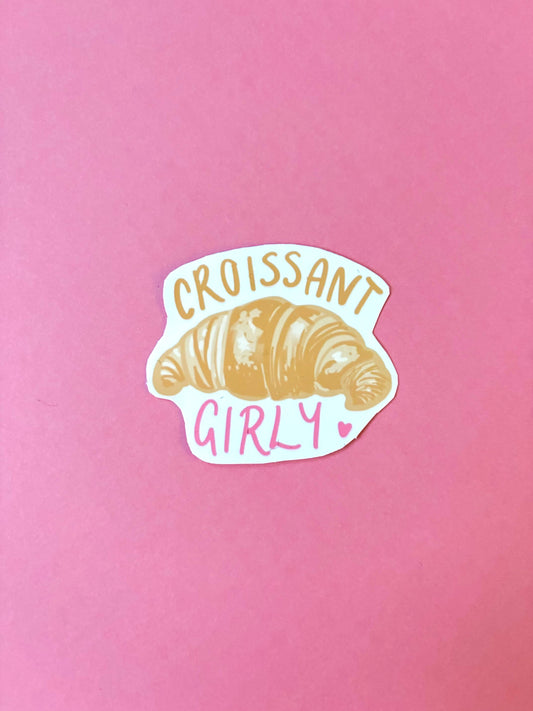 Croissant Girly Sticker