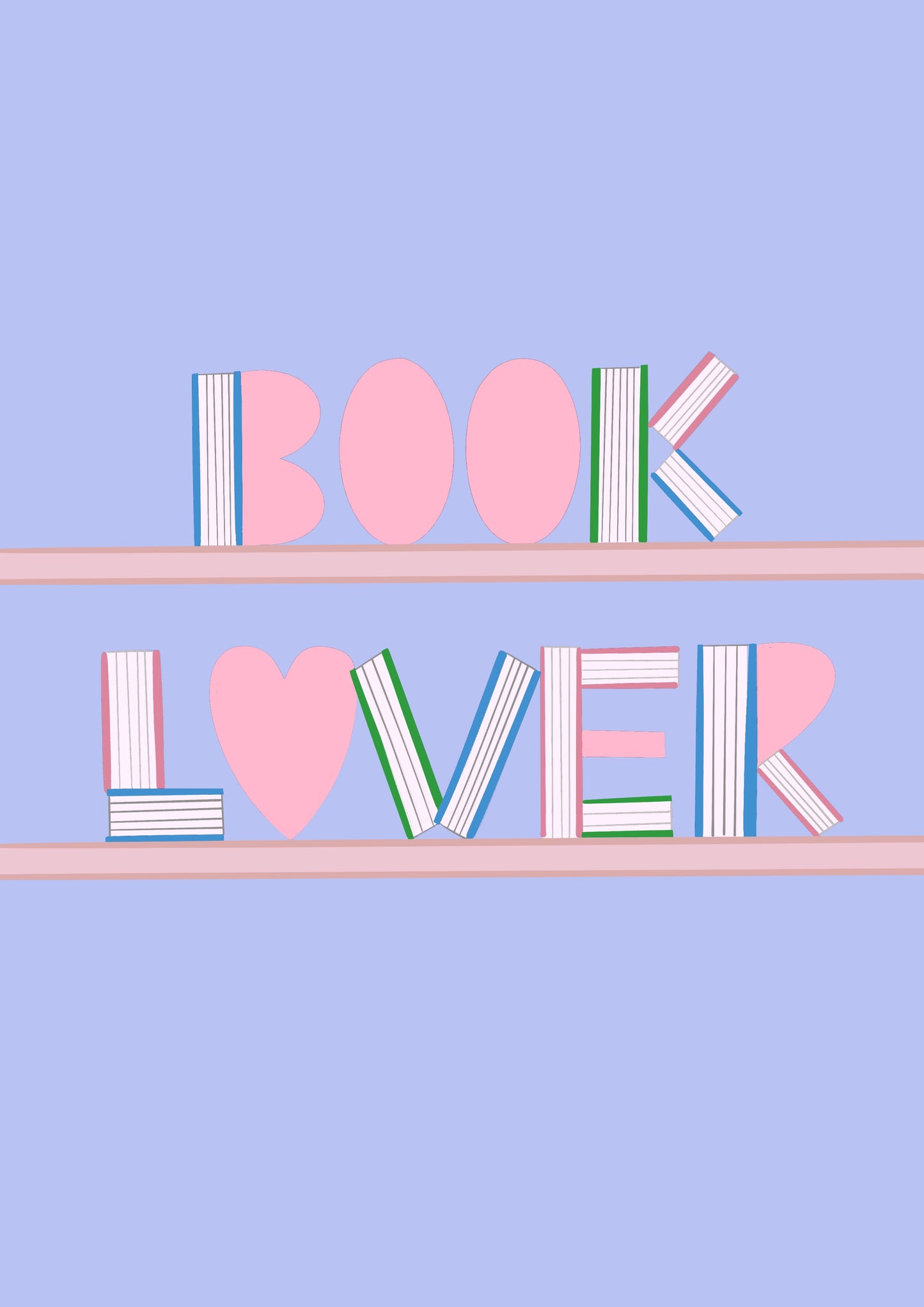 “Book Lover” Bookish Print