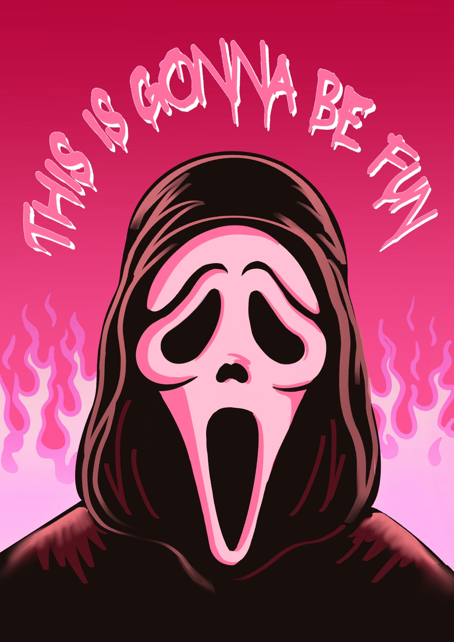 Scream / Ghostface Fun Art Print