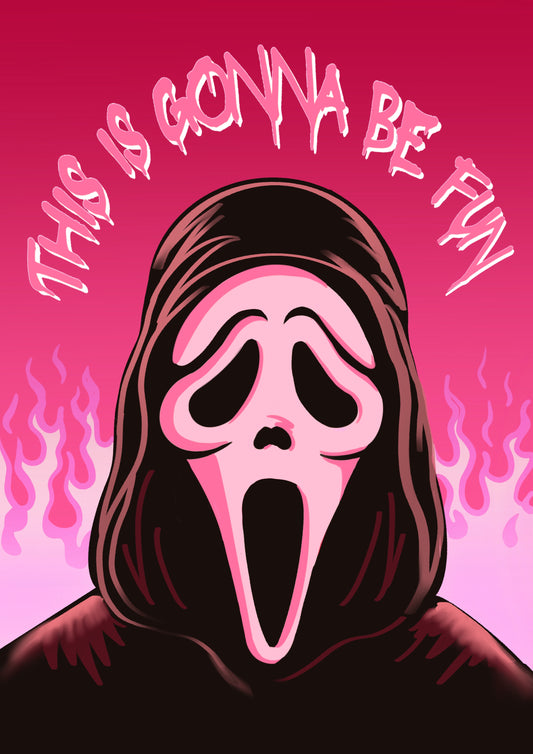 Scream / Ghostface Fun Art Print