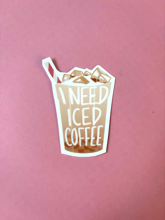 Iced Coffee Sticker