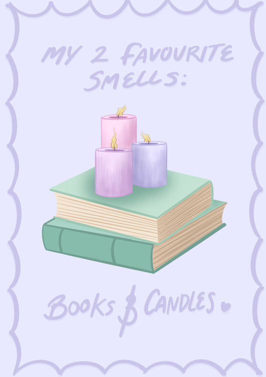 Books and Candles Print