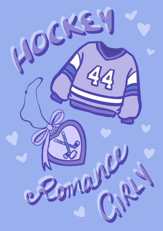 Hockey Romance Girly Print