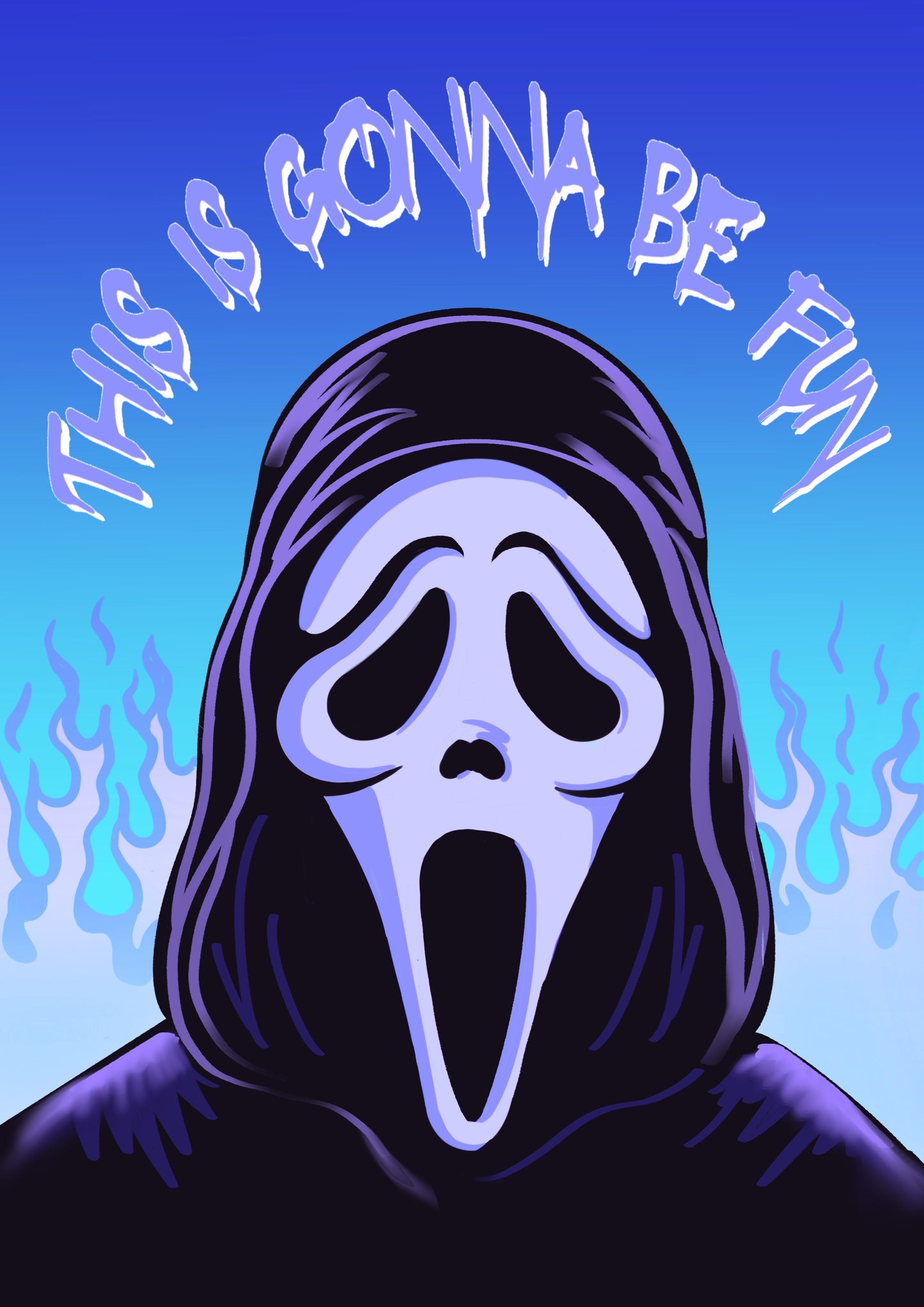 Scream / Ghostface Fun Art Print