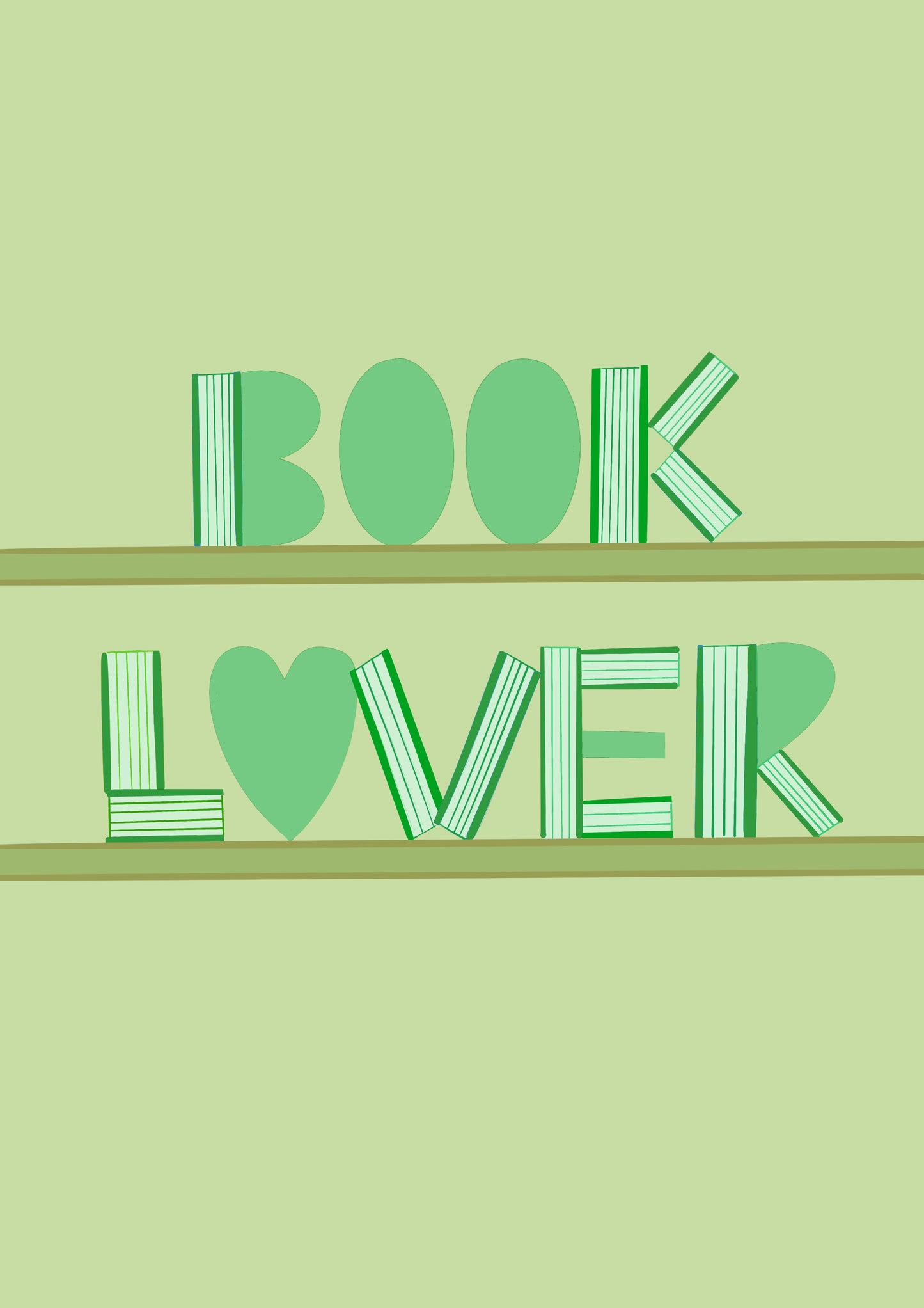 “Book Lover” Bookish Print