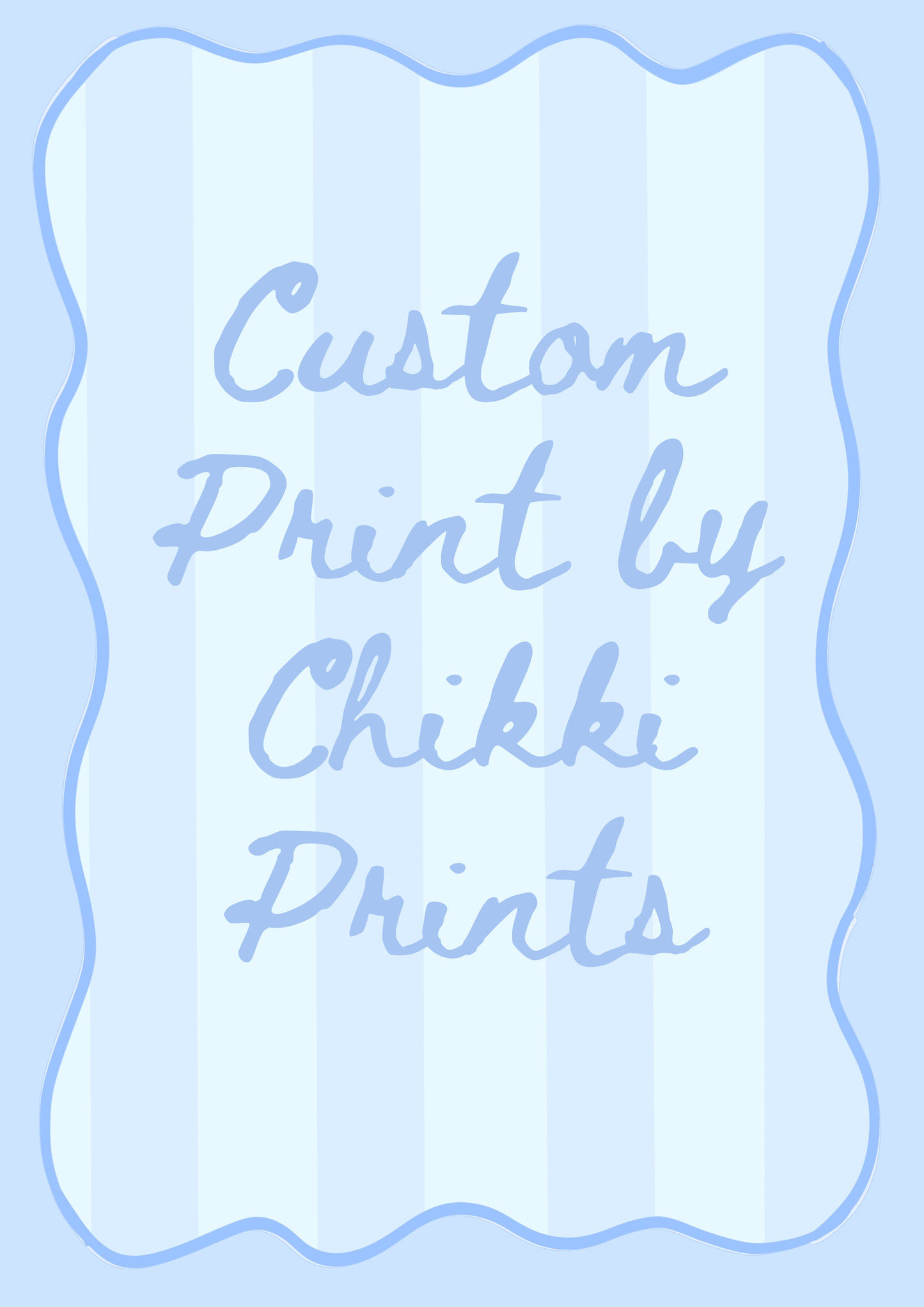 Custom Chikki Prints Art Print