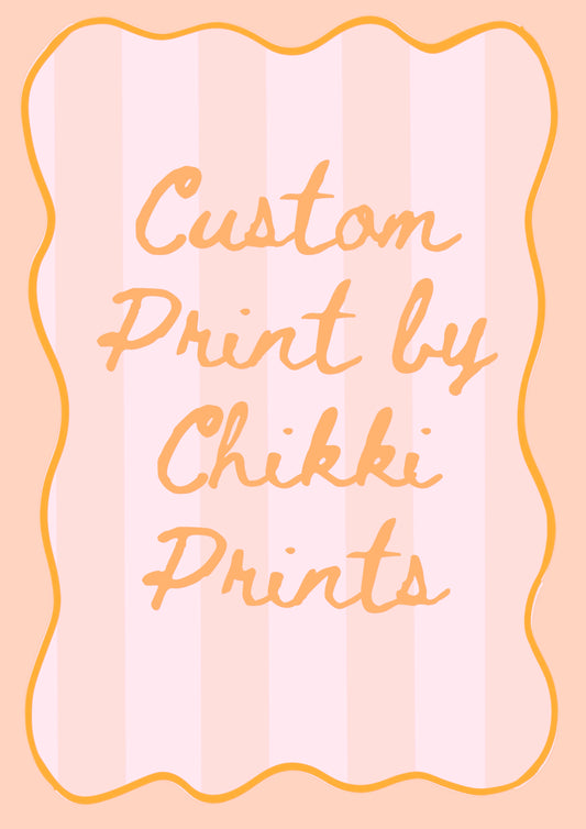 Custom Chikki Prints Art Print