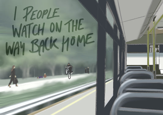 “People Watching” Lyric Print