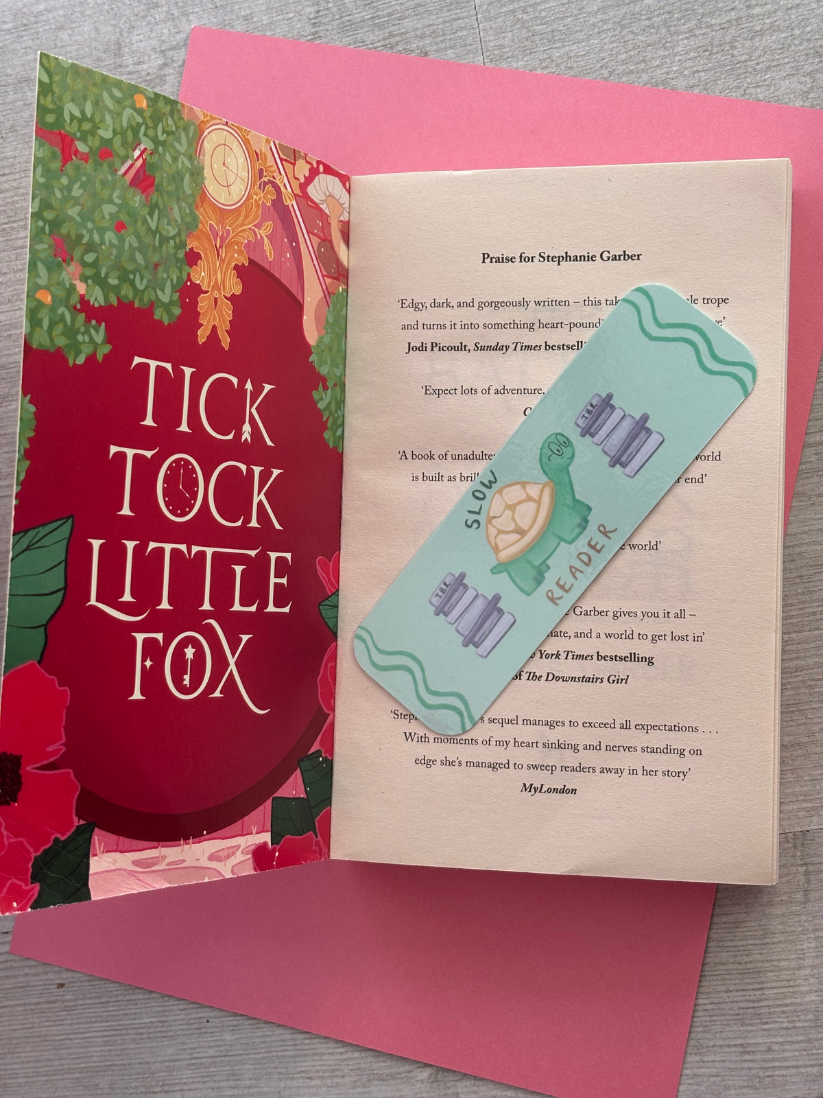 Slow Reader Tortoise Bookmark