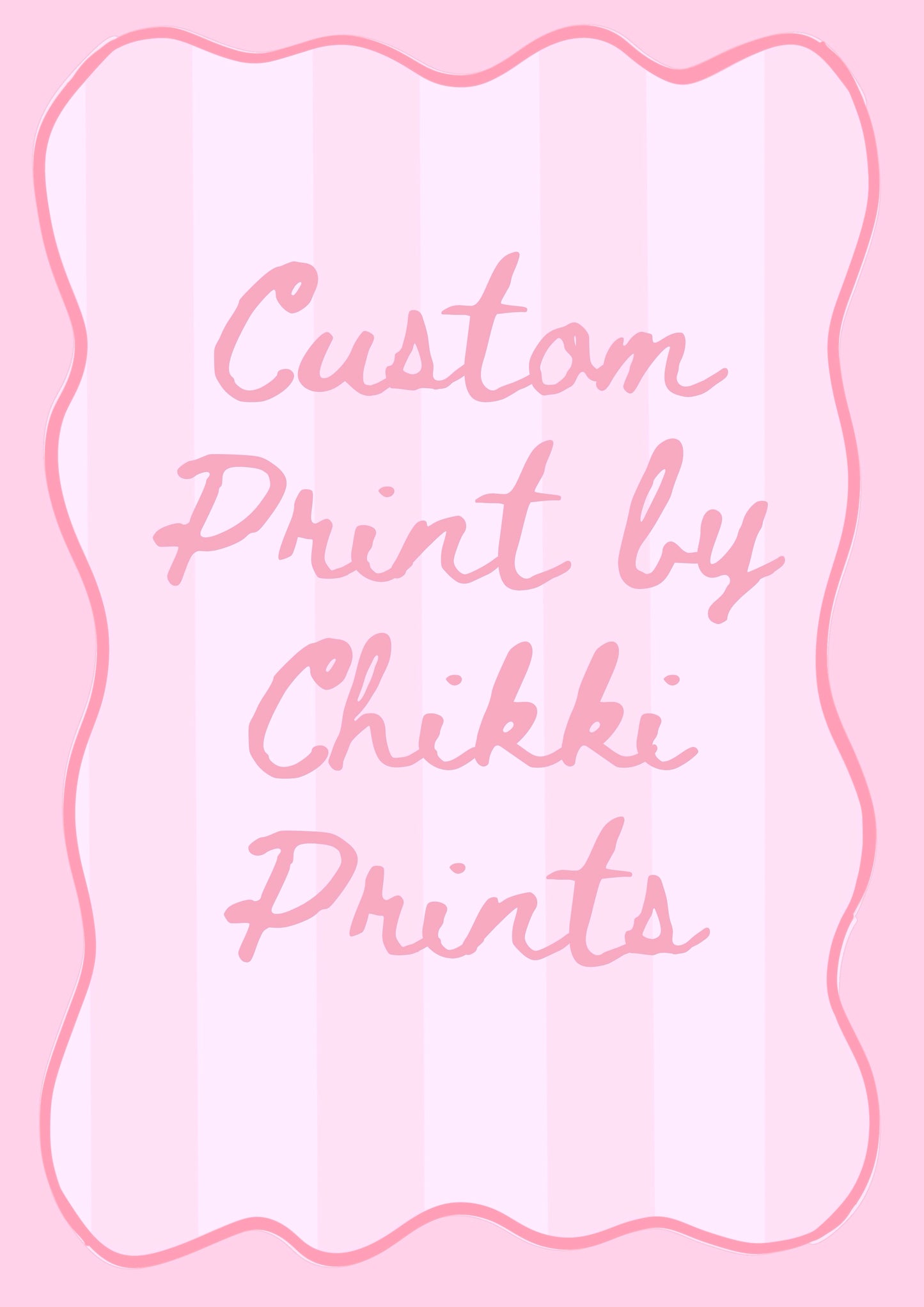 Custom Chikki Prints Art Print