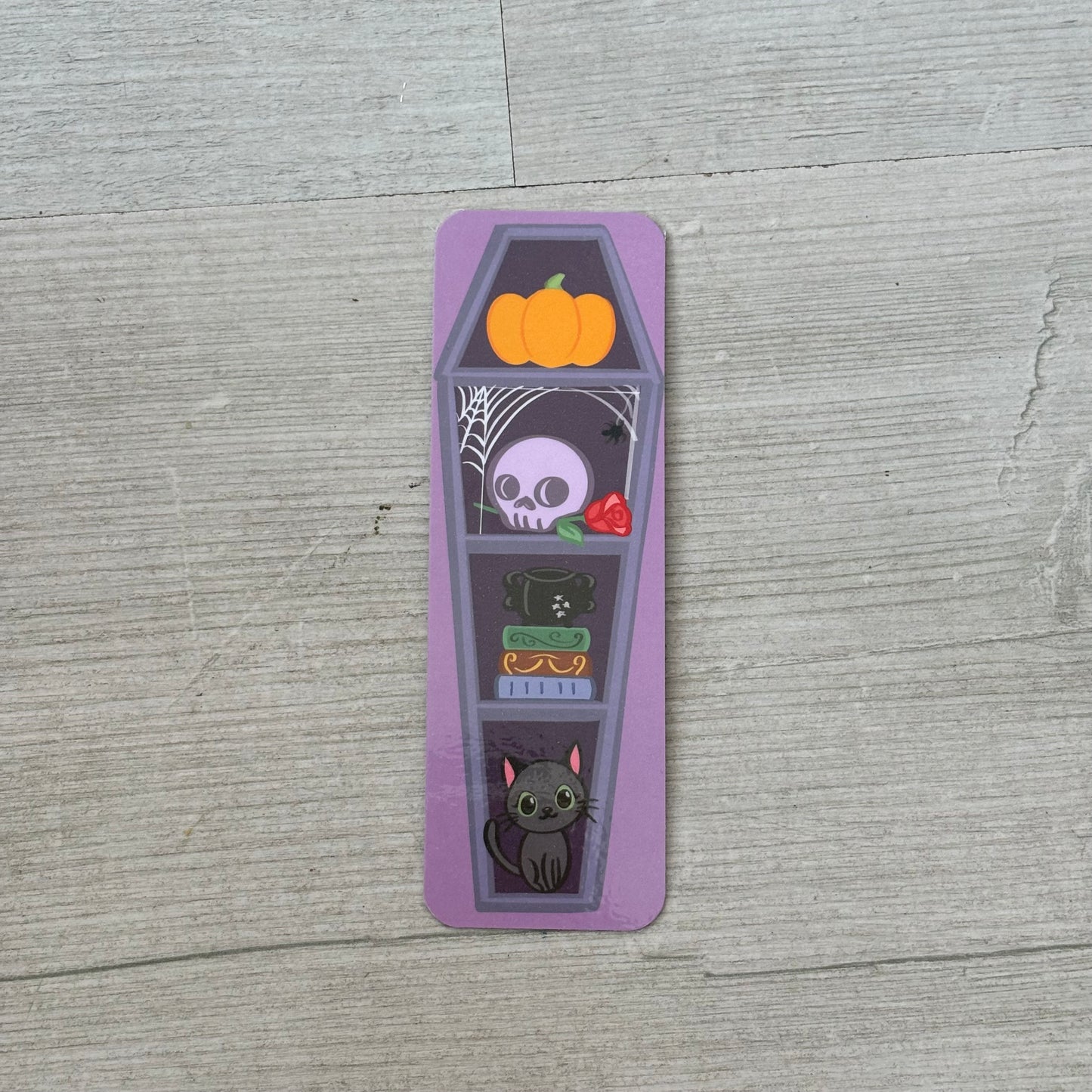 Purple Coffin Bookmark