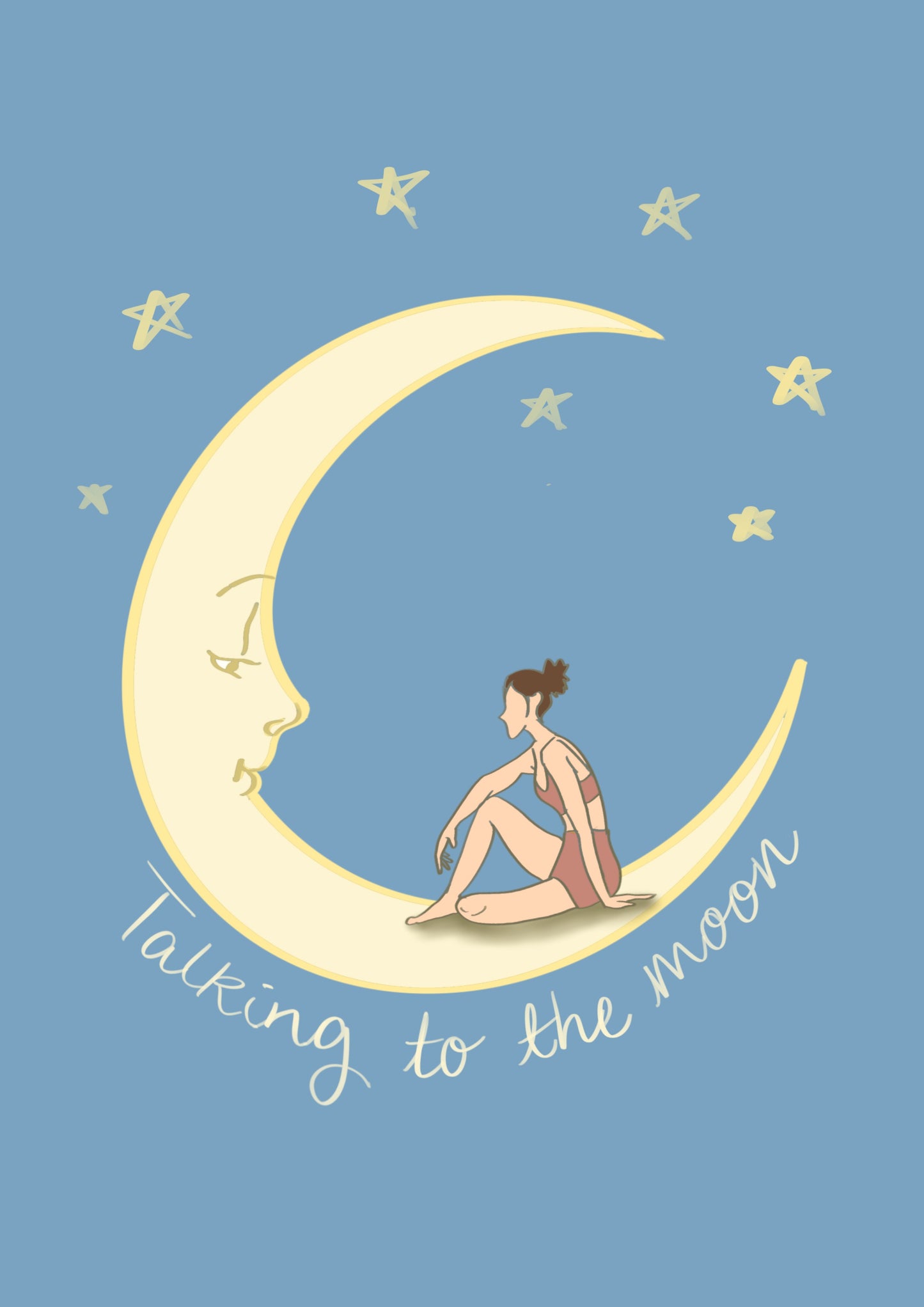 “Talking to the Moon” Print