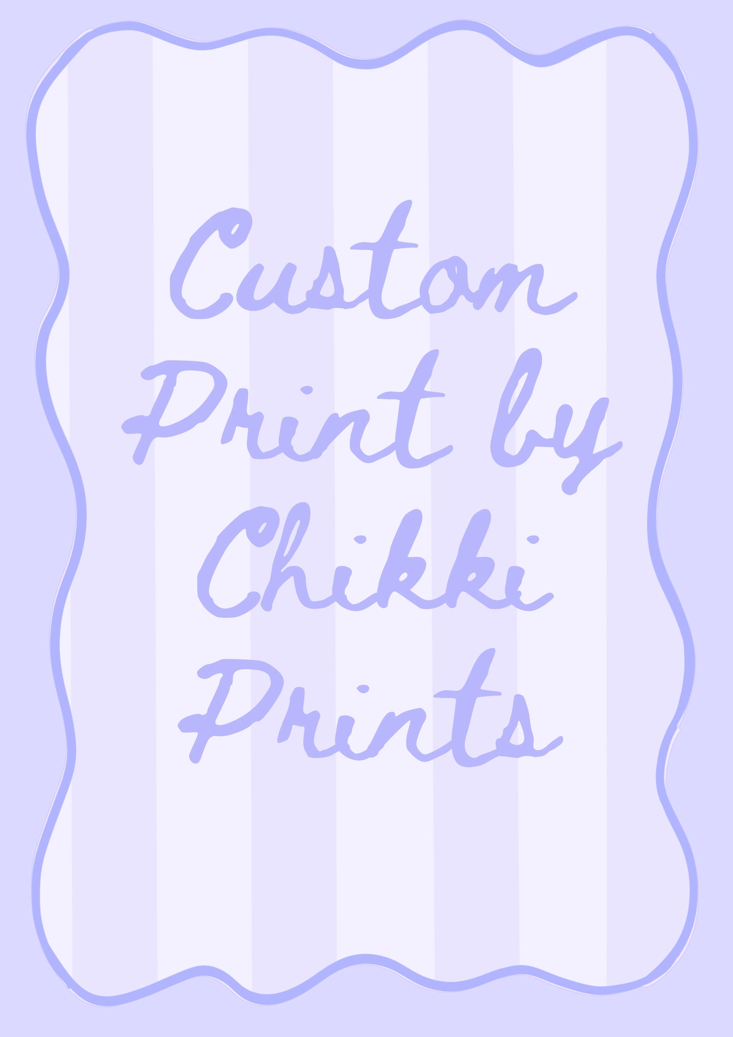 Custom Chikki Prints Art Print