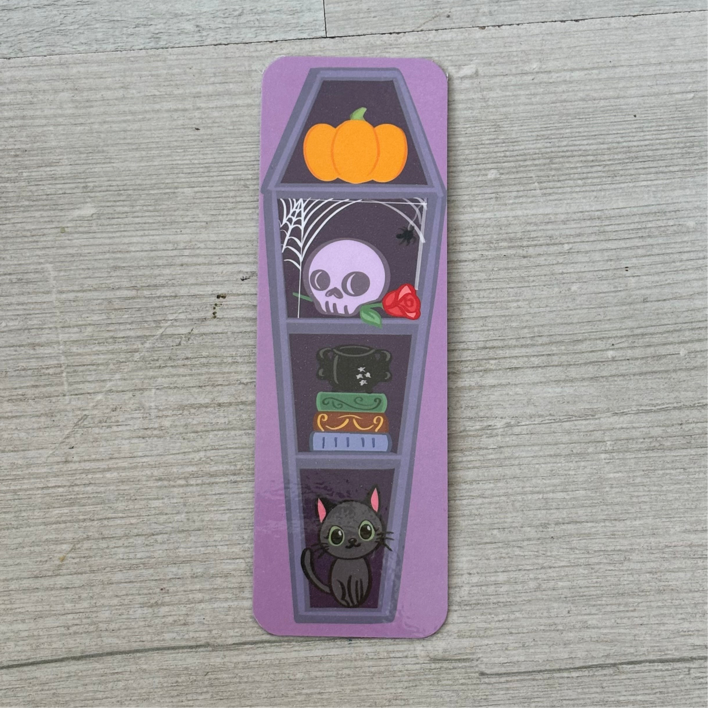 Purple Coffin Bookmark
